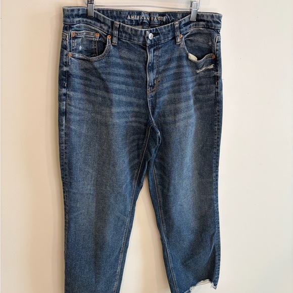American Eagle Curvy Straight Stretch Jeans Size 14 - Picture 3 of 7
